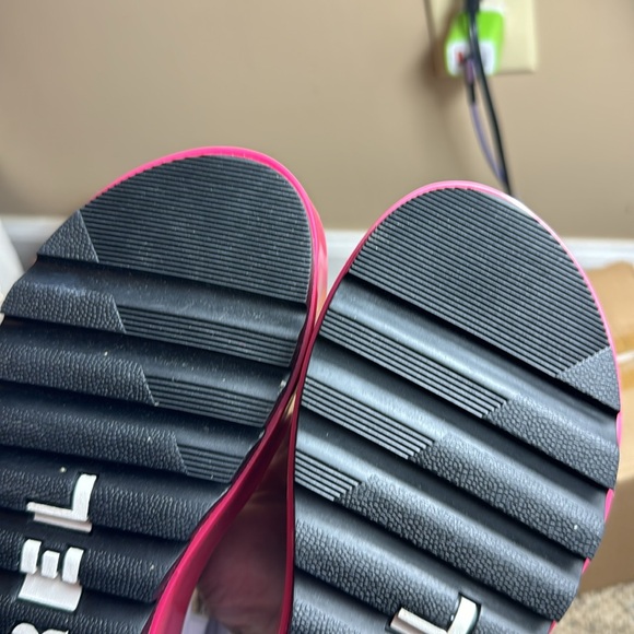 NWOT • Sorel • Cameron™ Flatform Sandal • 🖤🩷🤍 White/Punch Pink 🤍🩷🖤 • 8.5 - Picture 15 of 15